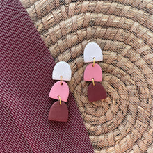 Load image into Gallery viewer, Valentine&#39;s Three Tier Earrings
