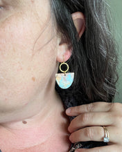 Load image into Gallery viewer, Watercolor Circle Dangle #4
