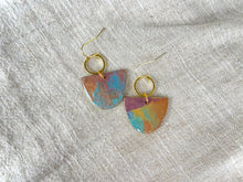 Load image into Gallery viewer, Watercolor Circle Dangle #4

